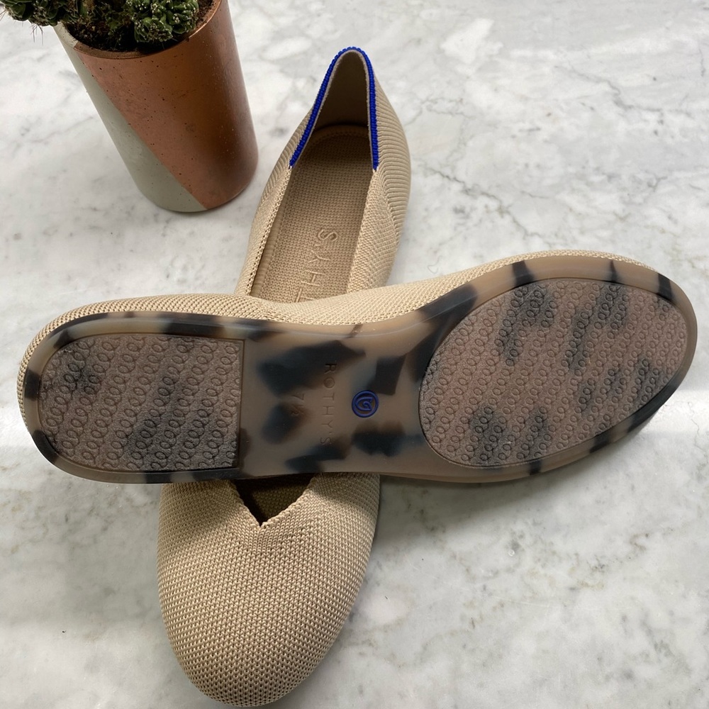 Rothy’s The Flat in Ecru *brand new*